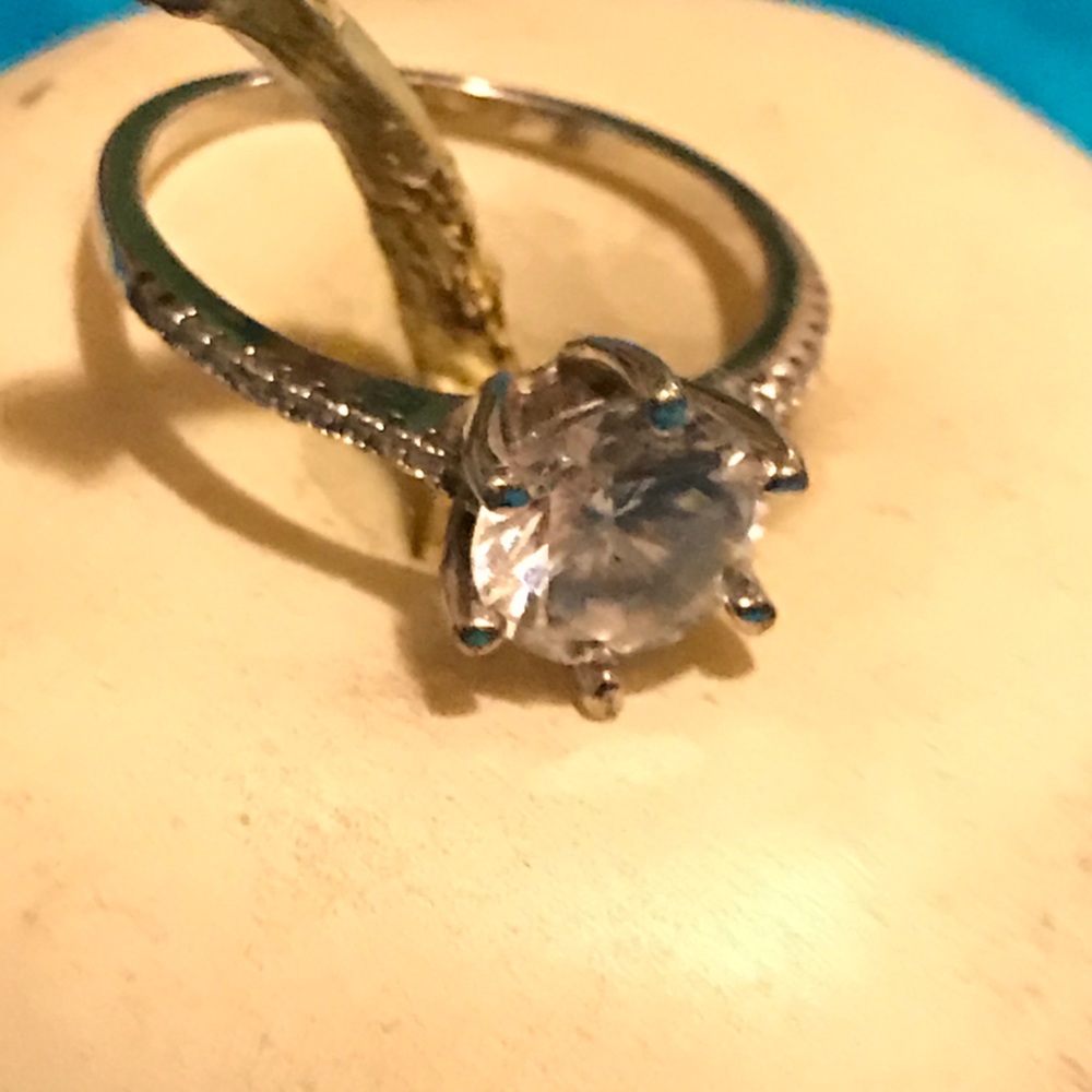 Sterling Silver Cute Cubic Cerkoney Ring